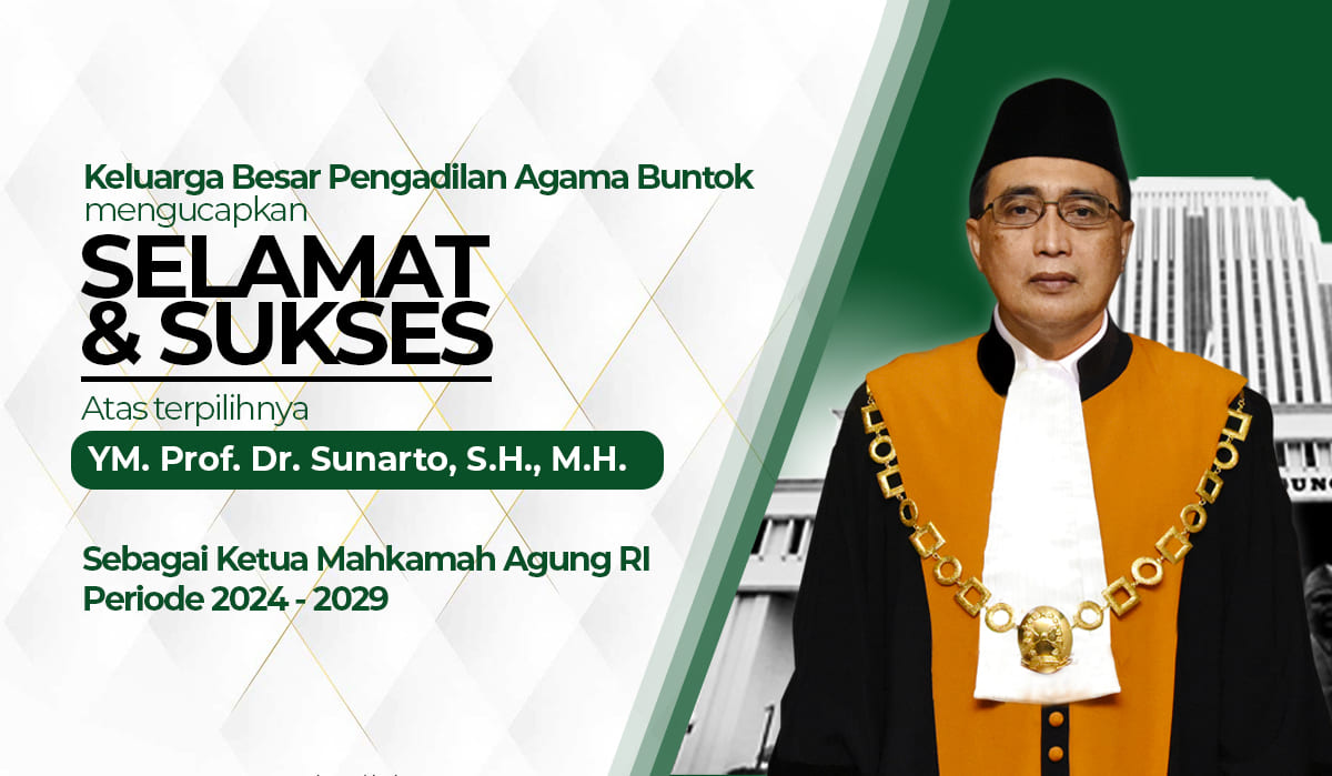 SELAMAT ATAS TERPILIHNYA KETUA MA RI PERIODE 2024-2029