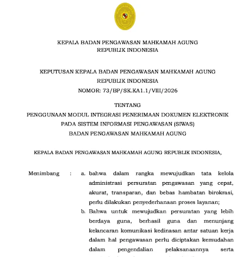 dokumen keputusan kepala badan pengawasan ma ri Kbti4