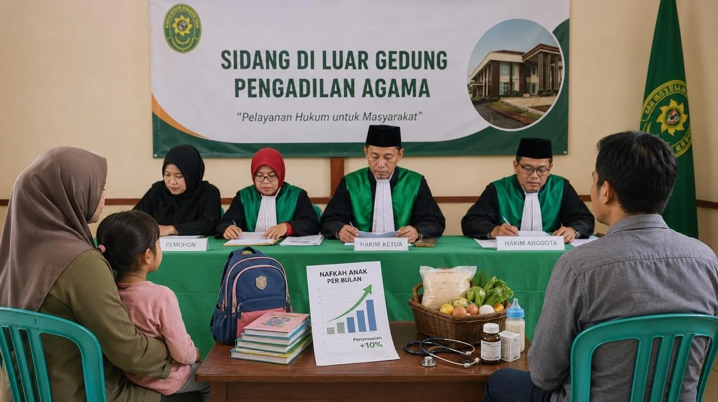 ilustrasi penyesuaian nafkah anak H6ku7