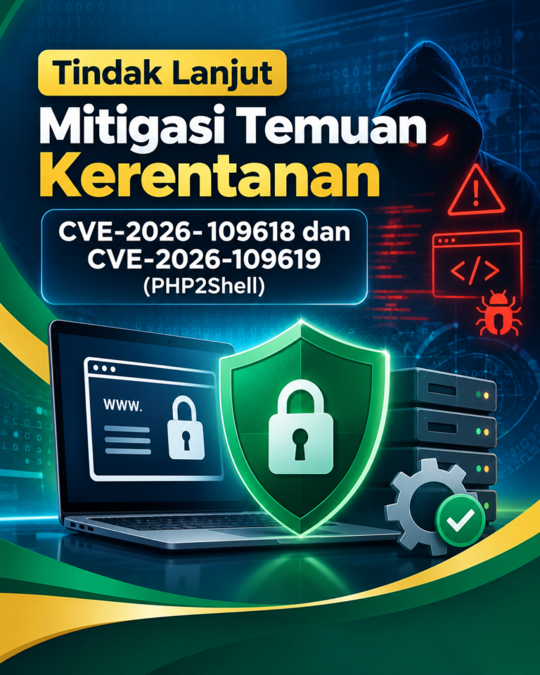 Tindak Lanjut Mitigasi Temuan Kerentanan CVE-2026-109618 dan CVE-2026-109619 (PHP2Shell)