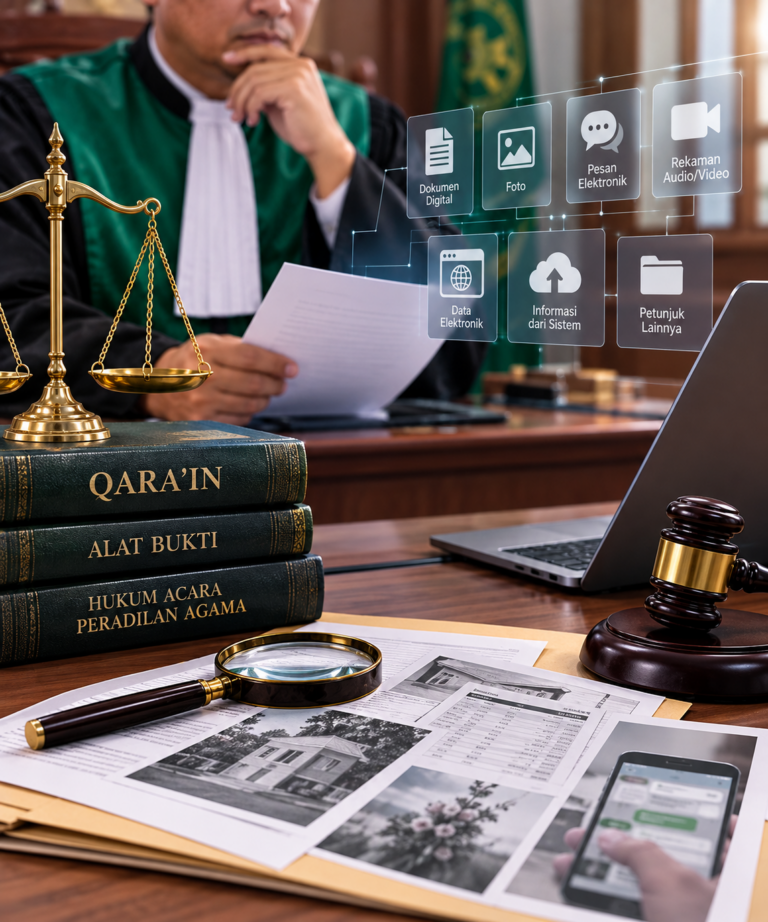 Urgensi Qara’in sebagai Instrumen Pembuktian Hakim Pengadilan Agama di Era Peradilan Digital