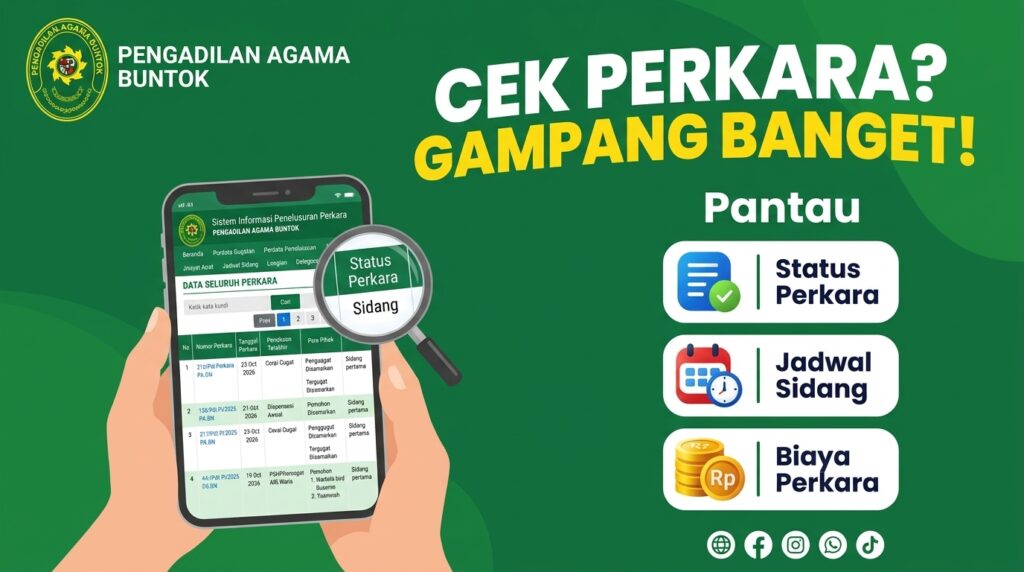 Cek Perkara Makin Mudah, Cukup Lewat Gawai di Genggaman Anda! | (26/10/2026)