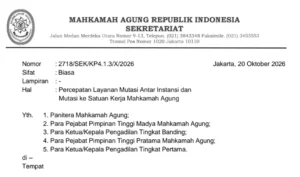 Reformasi Birokrasi, MA Sederhanakan Prosedur Uji Kompetensi Pegawai